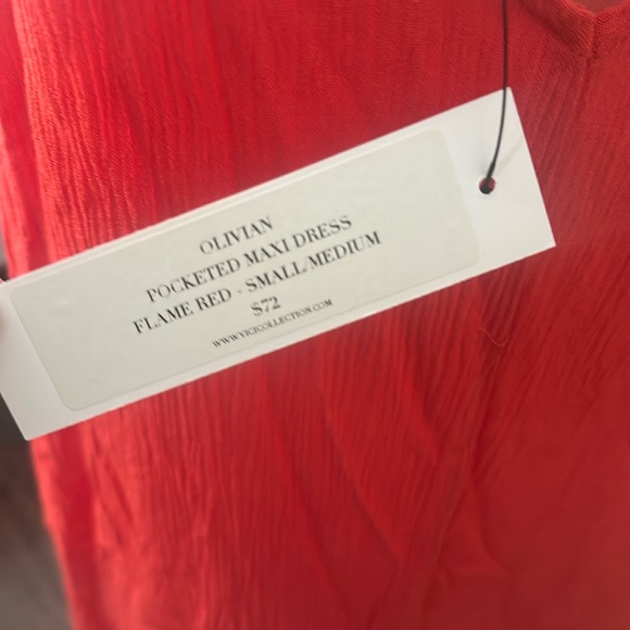 NWT Flame Red Sundress Lovestitch  sold by Vici Size S/M - Picture 4 of 4